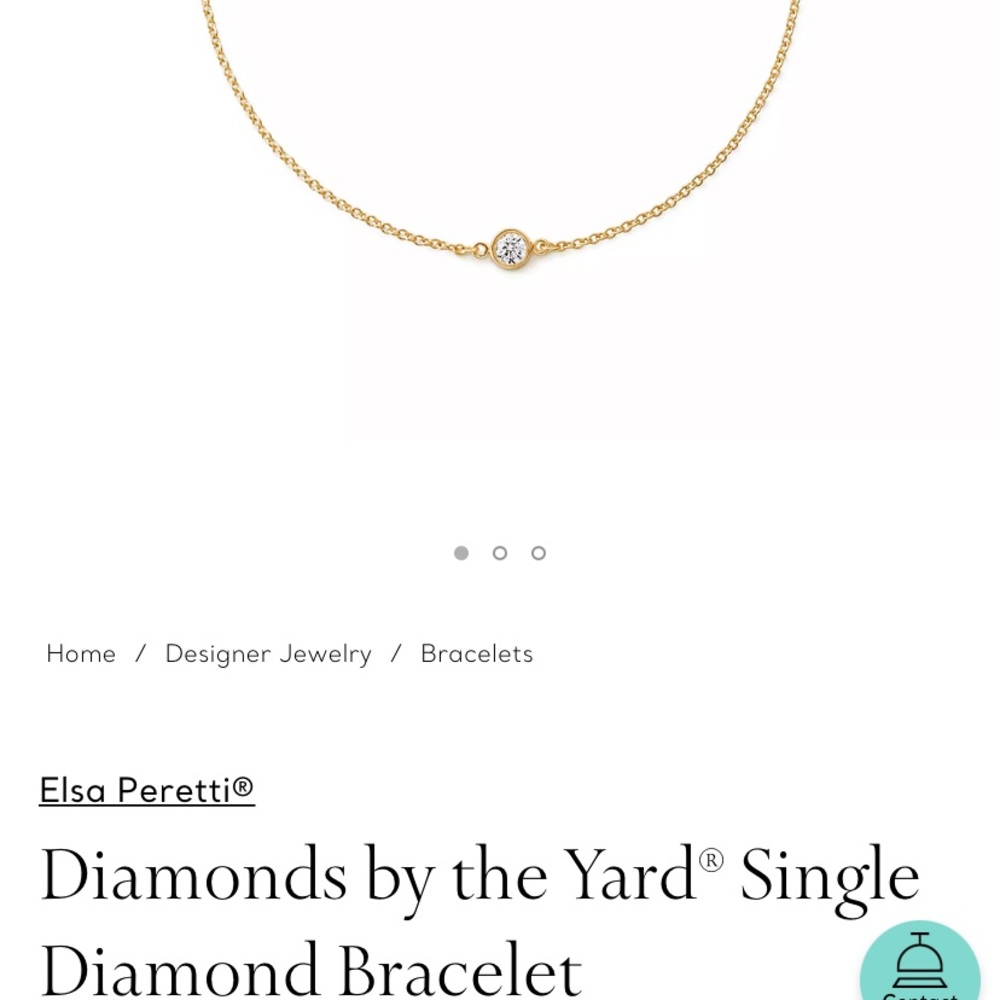 New Diamond by the yard Tiffany’s bracelet I. Gold